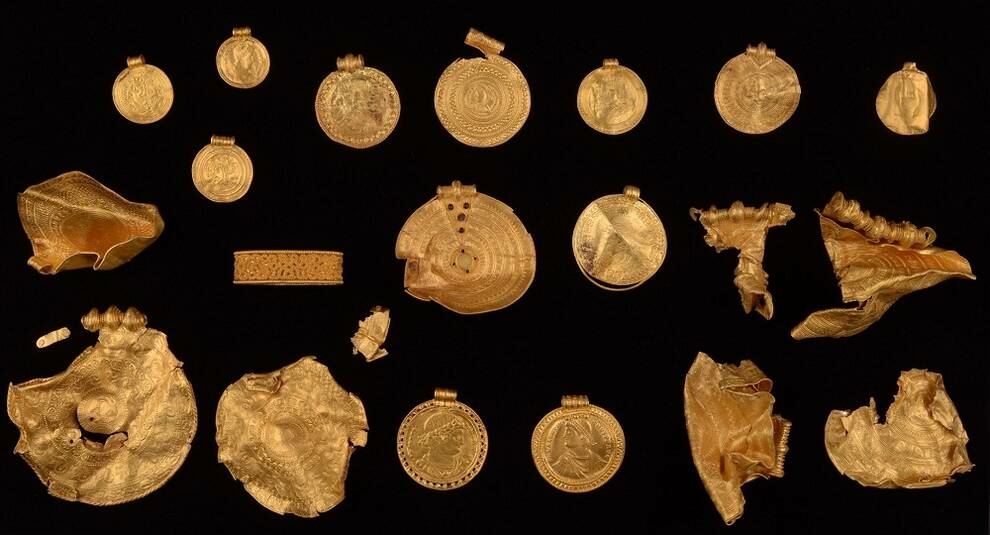 A treasure hidden before the appearance of the first Vikings has been discovered in Denmark
