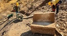 Two ancient benches with the names of their owners were found among the ruins of the amphitheater in Pergamon