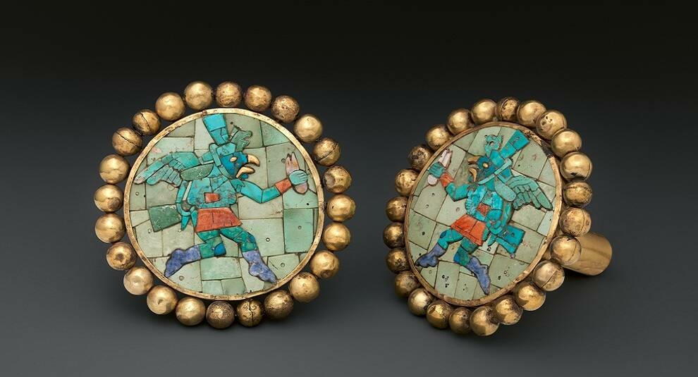 Ювелирное искусство древних моче: золотое украшение с микромозаикой