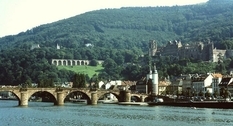 Beautiful Heidelberg in the photo of the 70s