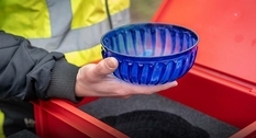 An ancient Roman bowl made of blue glass was found in Holland