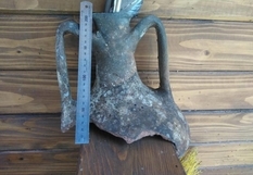 In the Odessa region the diver found fragments of ancient amphorae