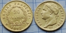 20 франков императора Франции Наполеона Бонапарта