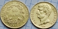 20 francs Germinal  of Napoleon Bonaparte