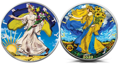 Серебряные монеты с украинской символикой: в США представили памятные нумизматические новинки