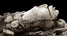 Głowa boga kukurydzy znaleziona w Meksyku