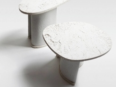 Stone and paper: Chaud tables by Charlotte Jonckheer