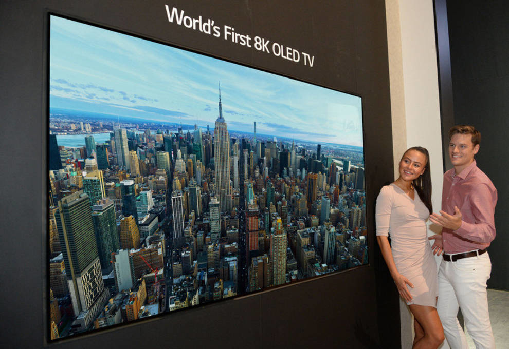 У 2019 році почнуться продажі 8K OLED-телевізорів від LG