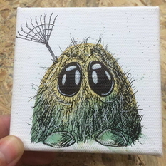 Cute monsters on napkins