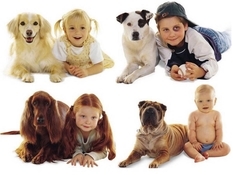 Children and dogs: a fun photo project
