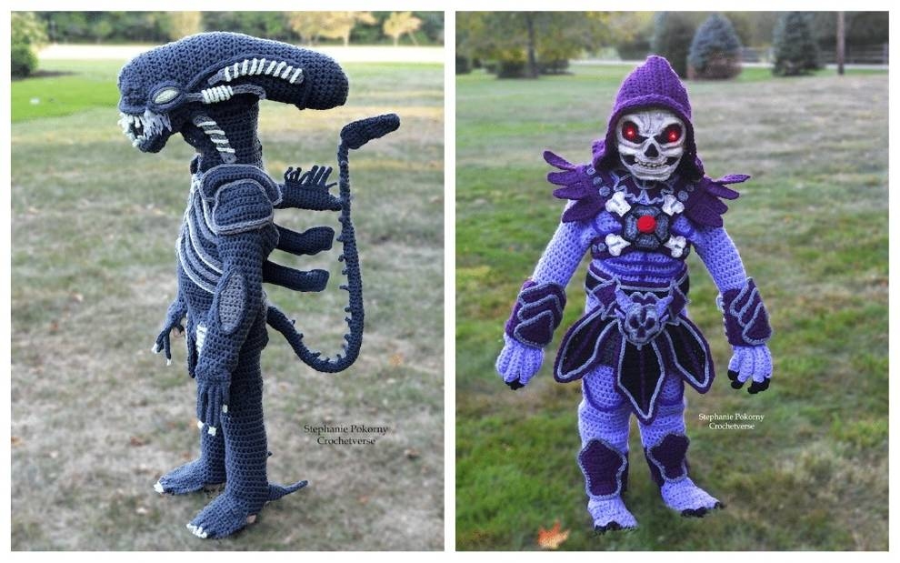 Рукодельница из Огайо вяжет удивительные костюмы на Хэллоуин