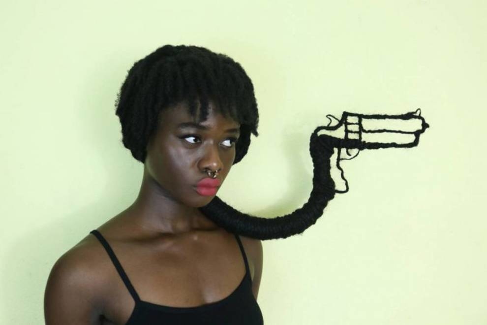 African woman creates amazing sculptures from her hair (PHOTO)