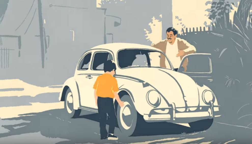 Volkswagen with the help of animated advertising said goodbye to its famous 