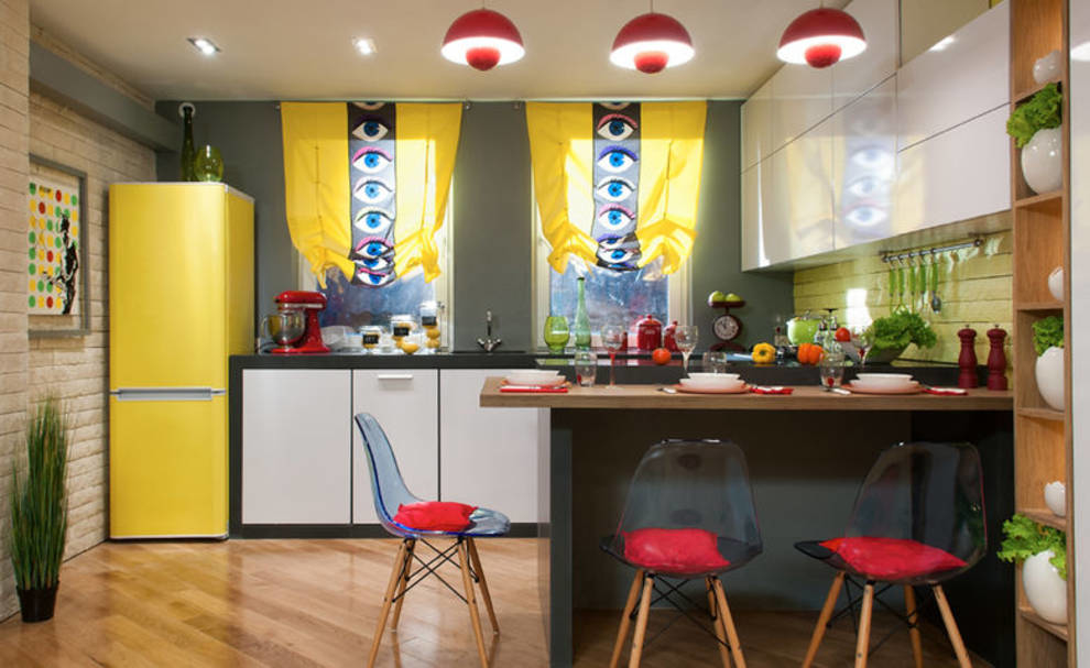 Interior designers explained what a pop art style kitchen is