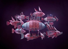 Creative tandem of two Frenchmen creates flying ships from paper (Photo)