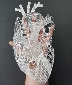 British carves weightless works of art on a sheet of paper (Photo)