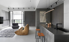 Дизайн-студия 2BOOKS создала просторный и стильный интерьер в серых тонах (Фото)