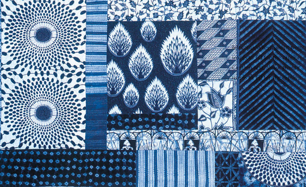 Designers talked about the technique of dyeing shibori fabrics