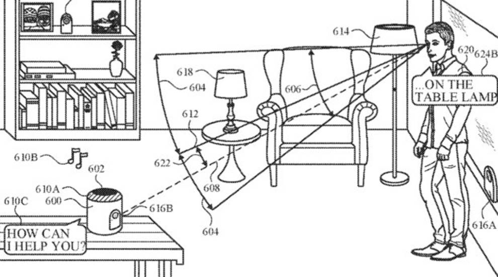 Достаточно одного взгляда: в сети появилась патентная заявка на смарт-колонку от Apple