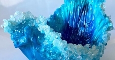Depth of blue and whitish waves — realistic sea bowls of an inspired needlewoman (Photo, Video)