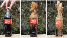 Mentos at Coca-Cola — an interesting experiment was conducted by scientists on top of a mountain in the USA