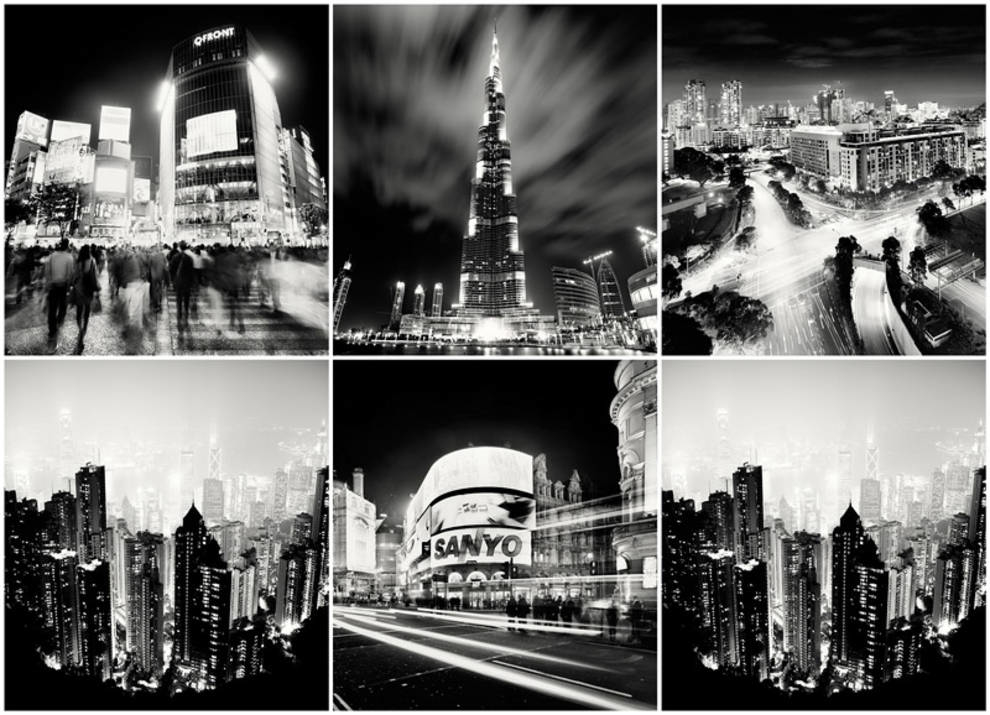 Польский фотограф показал красоту больших городов в черно-белом цвете (Фото)