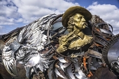 Forged from the wreckage — Sculptures from scrap metal sculptor from the USA (Photo)