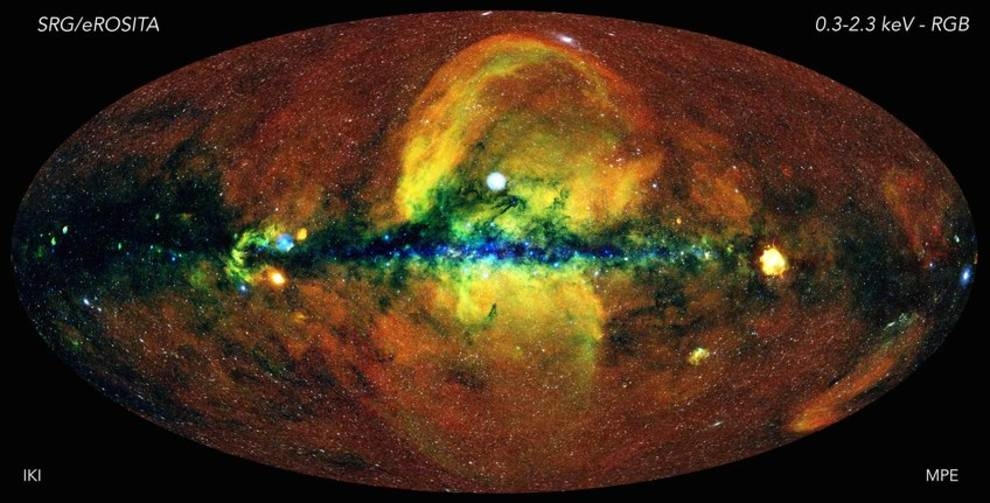 Astronomers showed a starry sky with an x-ray