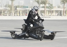 A tragedy almost happened during testing of a flying motorcycle (Video)