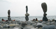 Rostov creates balancing sculptures from stones