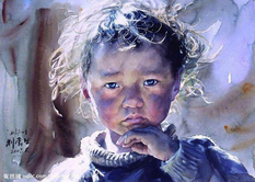 Chinese artist paints Tibet and its inhabitants in watercolor (Photo)