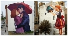 Large-scale and vibrant hobby: Polish artist decorates multi-storey buildings with bizarre images (Photo)