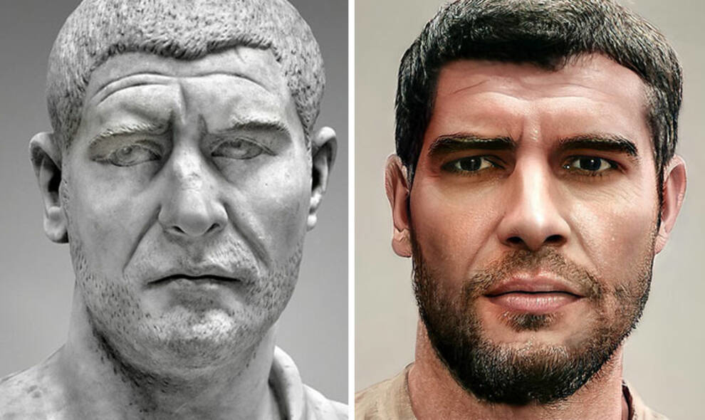 Researcher from Switzerland reconstructs images of Roman emperors (Photo)