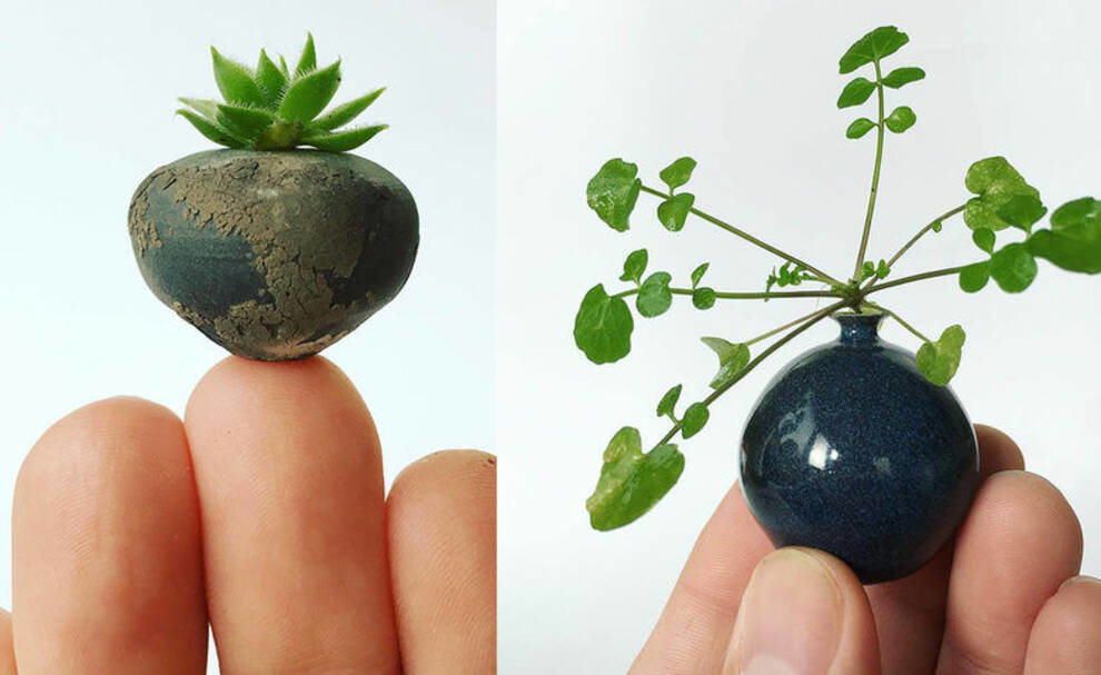 Spaniard creates ceramics that can fit on a fingertip (Photo)