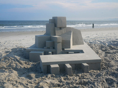 Lakonizm i rygor geometrii - zamki z piasku artysty z Nowego Jorku (FOTO)