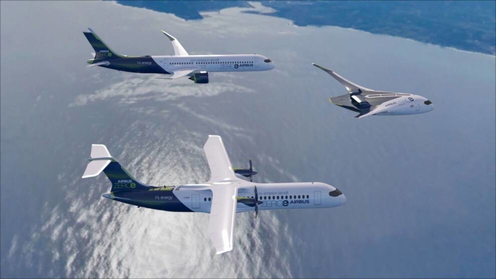 Airbus показа три концептуальных модели самолетов