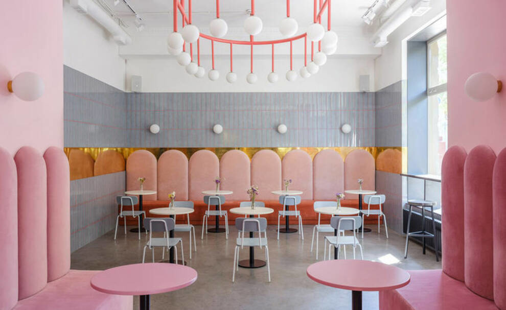 Neo-minimalism and American pop aesthetics - a bakery designed by Ukrainian designers (Photo)