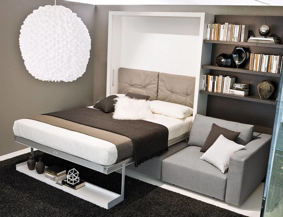 Compactness, functionality and beauty - transforming beds that can be disguised in a small room