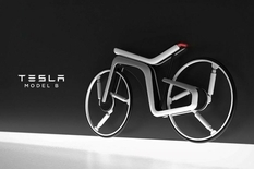 The designer has developed an electric bike based on the TESLA concept car (Infographic)