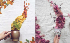 Чари чаювання: фотограф об'єднує в своїх роботах квіткові пелюстки з ранковою чашкою чаю (Фото)