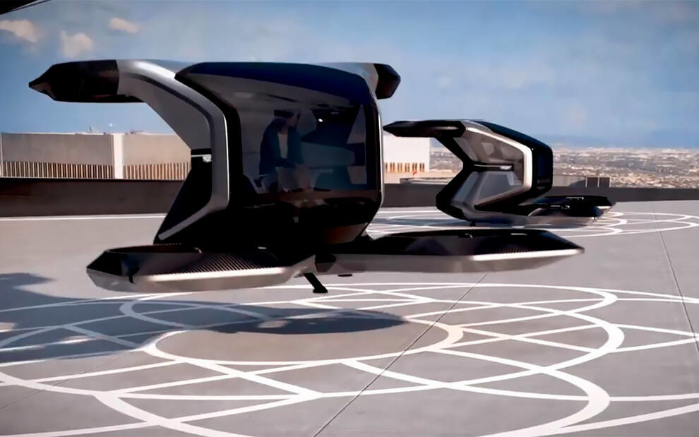 General Motors showed its new drone on video