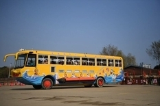 By land and by water: Chinese designers have created an amphibious bus