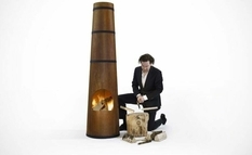 Голландский дизайнер придумал камин-гриль в виде фабричной трубы