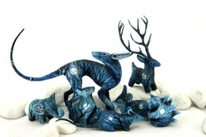 Sculptures from velvet plastic by Evgeniy Khontor