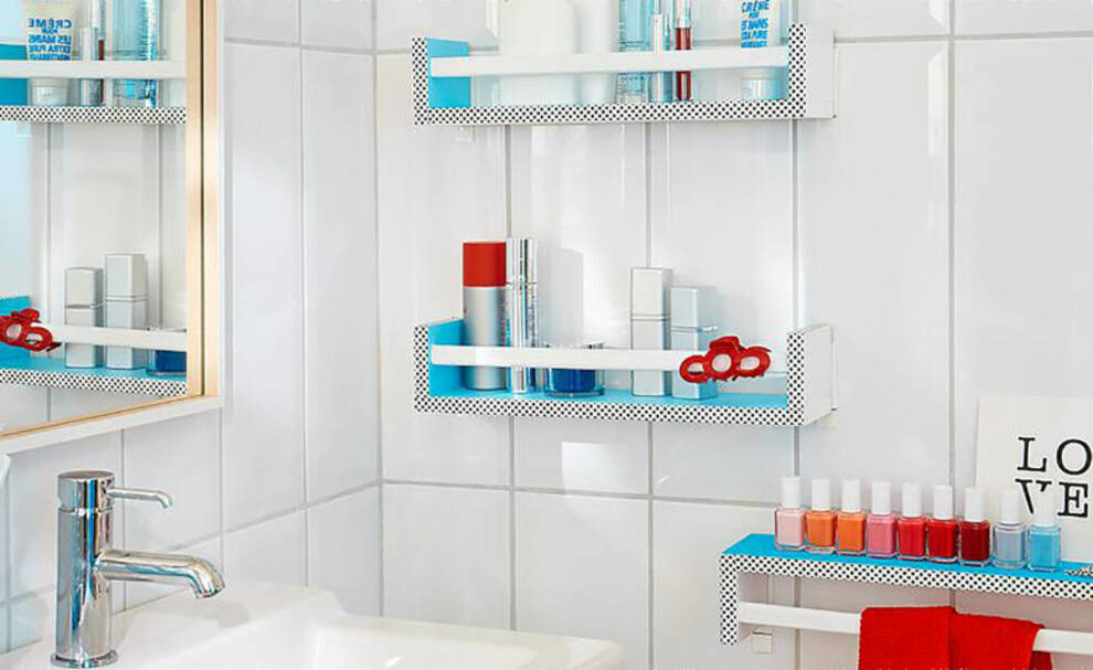 Bathroom cosmetics: 5 storage spaces