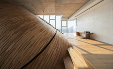 Curved wall and numerous stairs - a project of architects from Taiwan