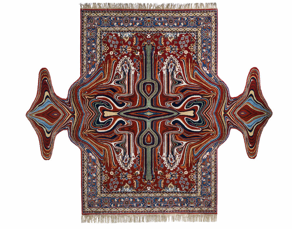 Oryginalna interpretacja tradycyjnych dywanów autorstwa Faiga Ahmeda