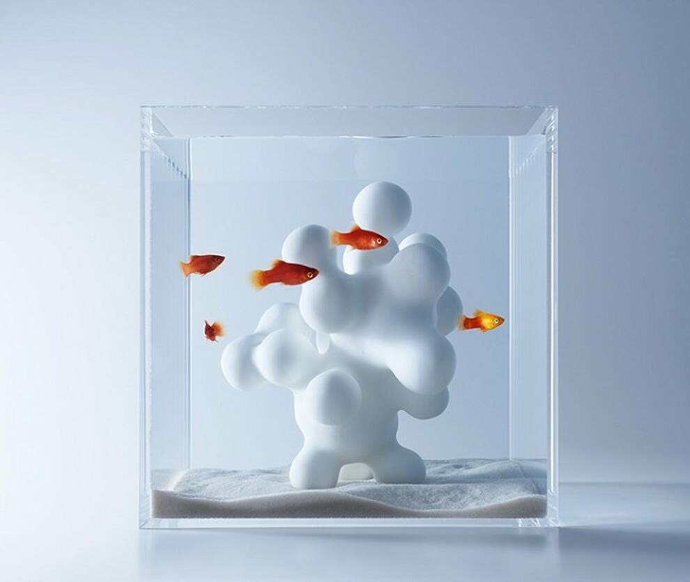 3D and Confused - Creative Aquarium Decorations autorstwa japońskiego projektanta