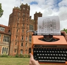 Painting on a typewriter: an unusual hobby of a Briton