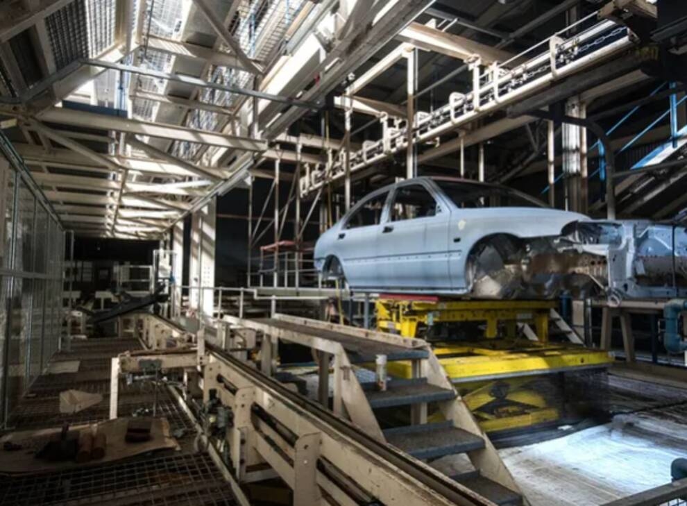 Creepy pictures of the abandoned Longbridge car plant appeared on the network